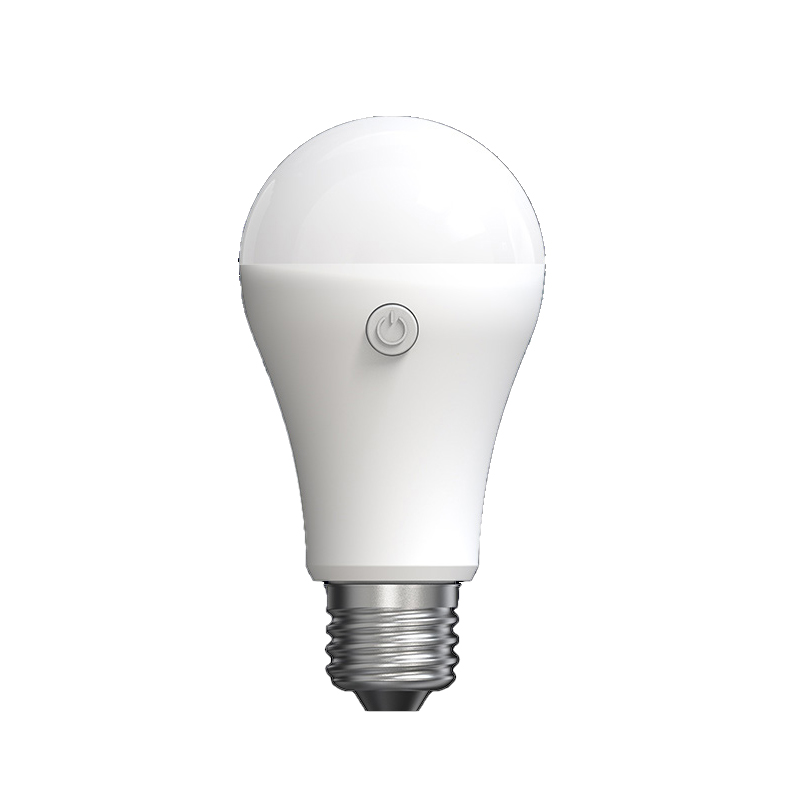 Push-button LED bulb